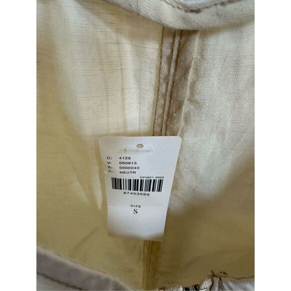 Anthropologie Pilcro Belted V-Neck Romper Neutral Size S - Picture 7 of 12